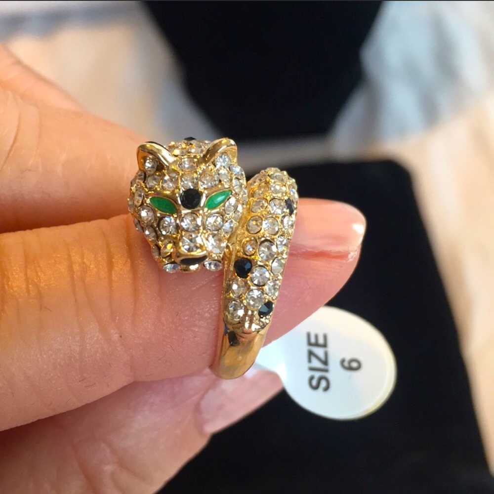 Pave Panther 🐆 Ring Size 6 Brand New